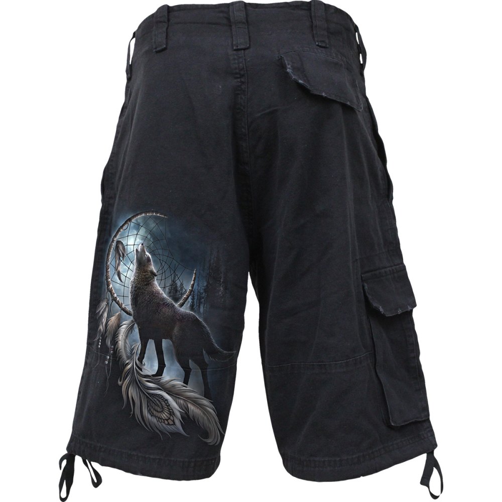 Spiral - From Darkness Cargo Shorts - Black